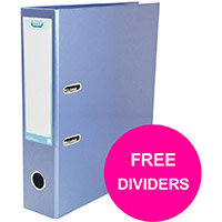 Elba Classy Lever Arch File 70mm Sp A4+ Met Blu Ref 400021023_XX1220 Pack of 10 (FREE Dividers) Jan12/20 Elba Classy Lever Arch File 70mm Sp A4+ Met Blu Ref 400021023_XX1220 Pack of 10 (FREE Dividers) Jan12/20