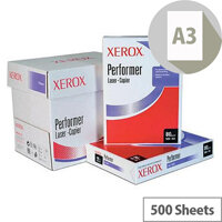 Xerox A3 Performer 80gsm White Multifunctional Printer Paper Ream of 500 Sheets Xerox A3 Performer 80gsm White Multifunctional Printer Paper Ream of 500 Sheets