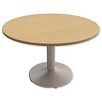Trexus Meeting Room Table Round Trumpet Base Dia1200xH725mm Oak Trexus Meeting Room Table Round Trumpet Base Dia1200xH725mm Oak