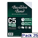 Basildon Bond C5 White 100gsm Envelopes Peel and Seal Pocket Pack 25 Ref R10047 Basildon Bond C5 White 100gsm Envelopes Peel and Seal Pocket Pack 25 Ref R10047