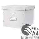 Leitz Click and Store Archive Box For A4 Suspension Files White Ref 60460001 Leitz Click and Store Archive Box For A4 Suspension Files White Ref 60460001