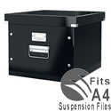 Leitz Click and Store Archive Box For A4 Suspension Files Black Ref 60460095 Leitz Click and Store Archive Box For A4 Suspension Files Black Ref 60460095