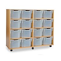Trexus by Monarch Mobile Unit Complete with 16 Clear Extra Deep Trays Beech Ref MEQ3116-16 Clear Trexus by Monarch Mobile Unit Complete with 16 Clear Extra Deep Trays Beech Ref MEQ3116-16 Clear