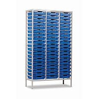 Trexus by Monarch Mobile Unit Metal Frame Complete with 57 Blue Shallow Trays Ref EF8028-57 Blue Trexus by Monarch Mobile Unit Metal Frame Complete with 57 Blue Shallow Trays Ref EF8028-57 Blue