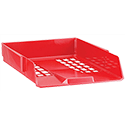 Avery Basics Letter Tray Stackable Versatile A4 Foolscap Red Ref 1132RED Avery Basics Letter Tray Stackable Versatile A4 Foolscap Red Ref 1132RED