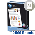 HP Hewlett Packard A3 80gsm White Office Paper Box of 2500 Sheets HP Hewlett Packard A3 80gsm White Office Paper Box of 2500 Sheets