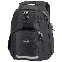 LightPak Safepak Backpack With 12in Laptop Case Nylon Black Ref 46053 LightPak Safepak Backpack With 12in Laptop Case Nylon Black Ref 46053