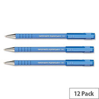 Paper Mate Flexgrip Ultra Blue Ballpoint Pen Fine Pack 12 Paper Mate Flexgrip Ultra Blue Ballpoint Pen Fine Pack 12