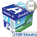 Double A A4 80gsm White Premium Copier Paper Box of 2500 Sheets Double A A4 80gsm White Premium Copier Paper Box of 2500 Sheets