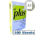 Hi Plus A3 75gsm White Multifunctional Copier Paper Ream of 500 Sheets Hi Plus A3 75gsm White Multifunctional Copier Paper Ream of 500 Sheets