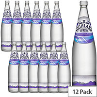 Highland Spring Still Mineral Water 1L Glass Water Ref 390011 Pack 12 Highland Spring Still Mineral Water 1L Glass Water Ref 390011 Pack 12