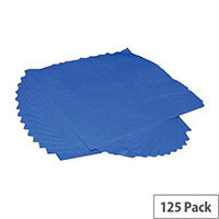 Napkins 2 Ply Paper Tissue 400x400mm Square Royal Blue Pack 125 Napkins 2 Ply Paper Tissue 400x400mm Square Royal Blue Pack 125