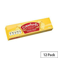 Crawfords Custard Cream Biscuits (Pack 12) Ref UTB001 Crawfords Custard Cream Biscuits (Pack 12) Ref UTB001