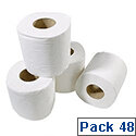 White Box Toilet Tissue 2 Ply Paper Toilet Paper Rolls White Pack of 48 White Box Toilet Tissue 2 Ply Paper Toilet Paper Rolls White Pack of 48