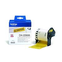 Brother P-touch DK-22606 62mm x 15.2m Continuous Yellow Film Tape Brother P-touch DK-22606 62mm x 15.2m Continuous Yellow Film Tape