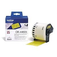 Brother P-touch DK-44605 62mm x 30.48m Continuous Removable Yellow Paper Tape