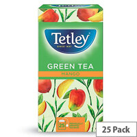 Tetley Green Tea with Mango Teabags (Pack of 25) Tetley Green Tea with Mango Teabags (Pack of 25)