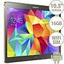 Samsung Galaxy Tab S SM-T805 (10.5 inch) Tablet Cortex Exynos 5 Octa-Core (5410) 1.9GHz+1.3GHz 3GB 16GB WiFi 3G 4G LTE BT Camera Android (Titanium Bronze) Samsung Galaxy Tab S SM-T805 (10.5 inch) Tablet Cortex Exynos 5 Octa-Core (5410) 1.9GHz+1.3GHz 3GB 16GB WiFi 3G 4G LTE BT Camera Android (Titanium Bronze)