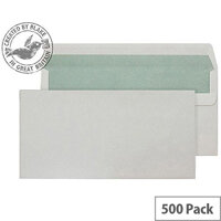 Purely Environmental Natural White DL Wallet Self Seal Envelopes 90gsm Pack of 500 Purely Environmental Natural White DL Wallet Self Seal Envelopes 90gsm Pack of 500