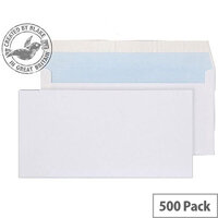 Purely Everyday DL White Peel and Seal Wallet Enevelopes 100gsm Pack of 500 Purely Everyday DL White Peel and Seal Wallet Enevelopes 100gsm Pack of 500