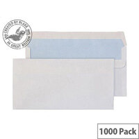 Purely Everyday DL White Self Seal Envelopes 80gsm Pack of 1000 Purely Everyday DL White Self Seal Envelopes 80gsm Pack of 1000