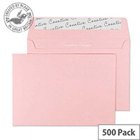Creative Colour Baby Pink Wallet C6 Envelopes (Pack of 500) Creative Colour Baby Pink Wallet C6 Envelopes (Pack of 500)