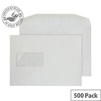 Purely Everyday Mailer Cream Gummed Window C5 Envelopes (Pack of 500) Purely Everyday Mailer Cream Gummed Window C5 Envelopes (Pack of 500)