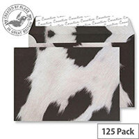 Creative Senses Fresian Cow Hide Pattern Wallet C5 Envelopes (Pack of 125) Creative Senses Fresian Cow Hide Pattern Wallet C5 Envelopes (Pack of 125)