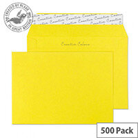 Creative Colour Banana Yellow Wallet C6 Envelopes (Pack of 500) Creative Colour Banana Yellow Wallet C6 Envelopes (Pack of 500)