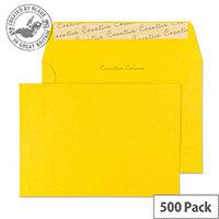 Creative Colour Egg Yellow C6 Wallet Envelopes (Pack of 500) Creative Colour Egg Yellow C6 Wallet Envelopes (Pack of 500)