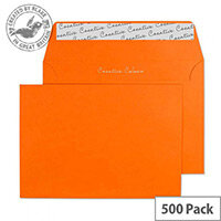 Creative Colour Pumpkin Orange C6 Wallet Envelopes (Pack of 500) Creative Colour Pumpkin Orange C6 Wallet Envelopes (Pack of 500)