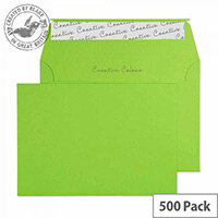 Creative Colour Lime Green C6 Wallet Envelopes (Pack of 500) Creative Colour Lime Green C6 Wallet Envelopes (Pack of 500)