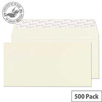 Blake Oyster DL Premium Business Wallet Wove Envelopes 120gsm Pack of 500 Blake Oyster DL Premium Business Wallet Wove Envelopes 120gsm Pack of 500