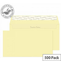 Creative Colour Clotted Cream DL+ Wallet Envelopes 120gsm Pack of 500 Creative Colour Clotted Cream DL+ Wallet Envelopes 120gsm Pack of 500