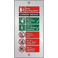 Clear Acrylic Sign 100x200 5mm Fire Extinguisher Carbon Dioxide Clear Acrylic Sign 100x200 5mm Fire Extinguisher Carbon Dioxide