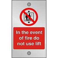 Clear Sign 120x200 5mm In The Event Of Fire Do Not Use Lift Clear Sign 120x200 5mm In The Event Of Fire Do Not Use Lift