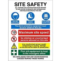 Construction Safety Board 600x800 Site Safety Sign 3mm Foam PVC Safety Construction Safety Board 600x800 Site Safety Sign 3mm Foam PVC Safety