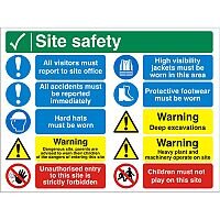Construction Safety Board 800x600 Site Safety Sign 4mm Fluted Board Safety Construction Safety Board 800x600 Site Safety Sign 4mm Fluted Board Safety