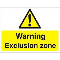 Construction Board 600x450 Safety Sign 4mm Fluted Warning Exclusion Zone Construction Board 600x450 Safety Sign 4mm Fluted Warning Exclusion Zone