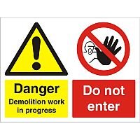 Construction Board 600x450 Safety Sign 4mm Danger Demolition Do Not Enter Construction Board 600x450 Safety Sign 4mm Danger Demolition Do Not Enter