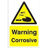 Construction Board 400x600 Safety Sign 3mm Foam PVC Warning Corrosive Construction Board 400x600 Safety Sign 3mm Foam PVC Warning Corrosive