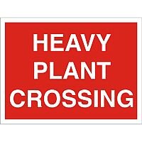 Construction Board 600x450 Safety Sign 3mm Foam PVC Heavy Plant Crossing Construction Board 600x450 Safety Sign 3mm Foam PVC Heavy Plant Crossing