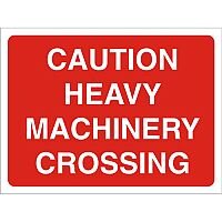 Construction Boar Safety Sign 4mm Caution Heavy Machinery Crossing Ref CON046Cx600x450 Construction Boar Safety Sign 4mm Caution Heavy Machinery Crossing Ref CON046Cx600x450