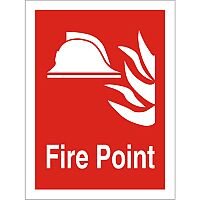 Photolum Fire Fighting Sign 200x300 Fire Point Self Adhesive Vinyl Photolum Fire Fighting Sign 200x300 Fire Point Self Adhesive Vinyl