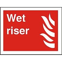 Photolum Fire Fighting Sign 200x300 Wet Riser Self Adhesive Vinyl Photolum Fire Fighting Sign 200x300 Wet Riser Self Adhesive Vinyl