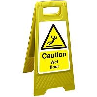 Free Standing Floor Sign 300x600 Poly Caution Wet Floor Ref FSS004300x600 Free Standing Floor Sign 300x600 Poly Caution Wet Floor Ref FSS004300x600