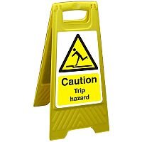 Free Standing Floor Sign 300x600 Poly Caution Trip Hazard Ref FSS009300x600 Free Standing Floor Sign 300x600 Poly Caution Trip Hazard Ref FSS009300x600