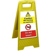 Free Standing Sign 300x600 Caution Men Working on Machinery Ref FSS014300x600 Free Standing Sign 300x600 Caution Men Working on Machinery Ref FSS014300x600