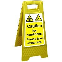 Free Standing Floor Sign 300x600 Poly Caution Icy Conditions Ref FSS016300x600 Free Standing Floor Sign 300x600 Poly Caution Icy Conditions Ref FSS016300x600