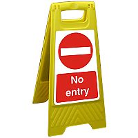 Free Standing Floor Sign 300x600 Polypropylene No Entry Ref FSS023-300x600 Free Standing Floor Sign 300x600 Polypropylene No Entry Ref FSS023-300x600